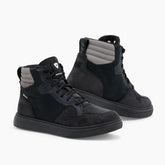 Krait GTX Ladies, una scarpa moto impermeabile con pelle scamosciata e tecnologia GORE-TEX. Colore Nero-Grigio. Di REV'IT!.